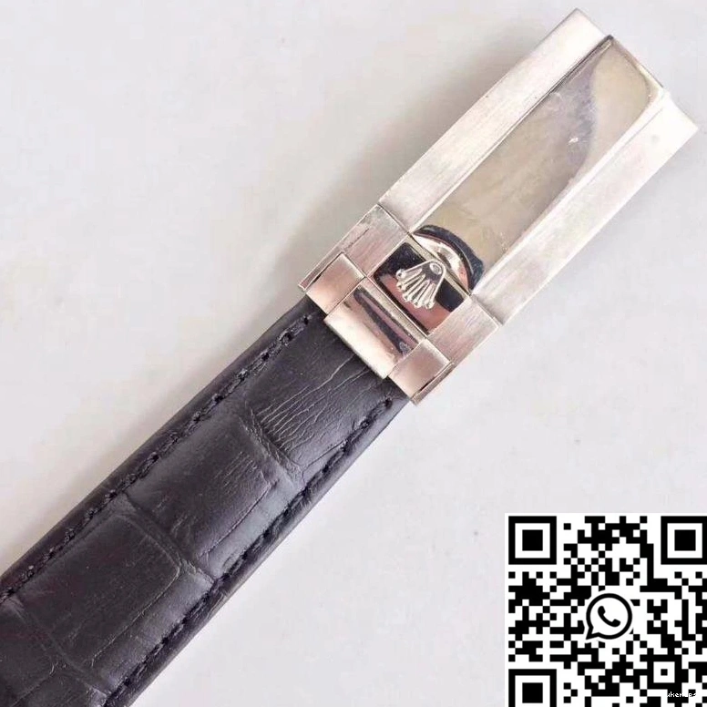 Factory Rolex Cosmograph 116520 Strap Leather Daytona JH Black 0213